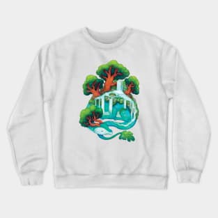 Waterfall Dragon Crewneck Sweatshirt